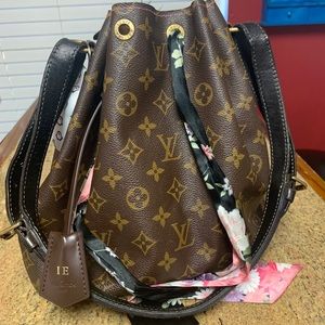 Authentic Louis Vuitton leather dyed petite noe